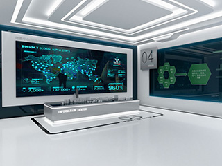 福州奧邁科技企業(yè)展廳設計